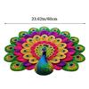 Soft Peacock Carpet Non-slip Bathroom Floor Mat Durable Blanket  for Living Room Tea Table Bedside