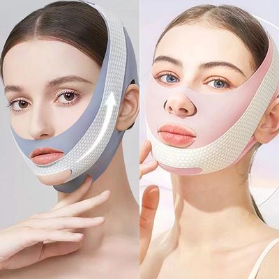 Face-Lift mit Schlaf Face V Shaper Gesichtsschlankheitsbandage Entspannungsform Lift Reduziert Doppelkinn Gesicht Ausdünnung Bandmassage