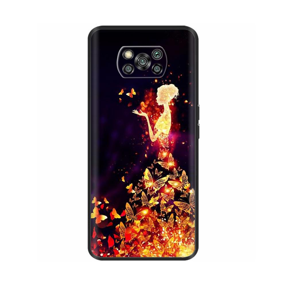 Cover For Xiaomi Poco X3 Pro Case Soft Silicon Black Phone Casse for Poco X3 NFC Case for Poco X 3 NFC PocoX3 Pro TPU Capa Funda