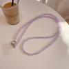 Phone Lanyard 120cm Beaded Cell Phone Chain Crossbody Strap Anti-Theft with Tether Tab