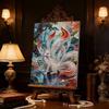 DIY Nine-tailed Fox Leader Pearl Art Painting for Adults/Beginners Gift Home Decor Pearl Gem Paintings Picture Arts Craft 30x40cm Without Frame