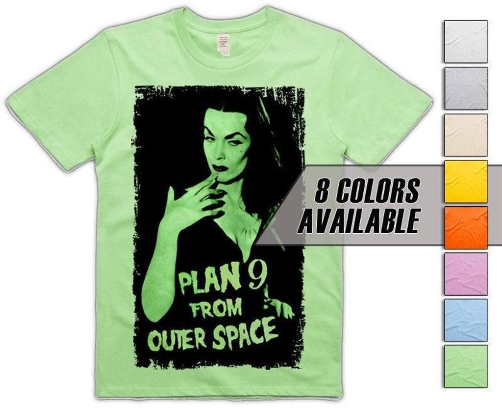 Plan 9 from Outer Space V25 (Vampira) Men's T-Shirt all sizes S-5XL 8 Colors available