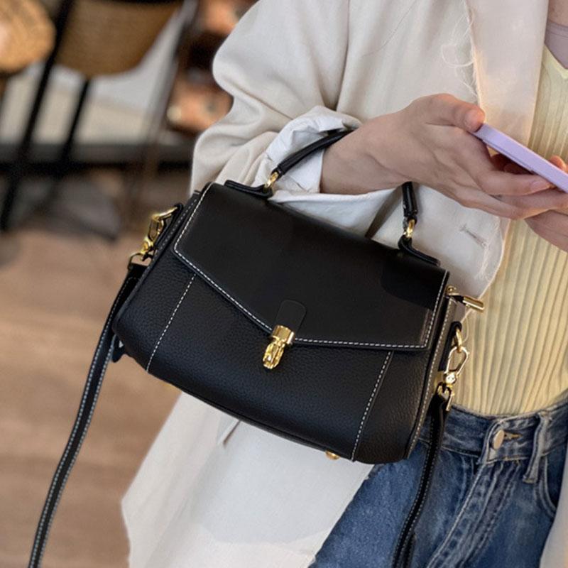 Luxury Designer Women's Shoulder Bag Fashion Genuine Leather Women Handbags  Cowhide Female Crossbody Bags 88191