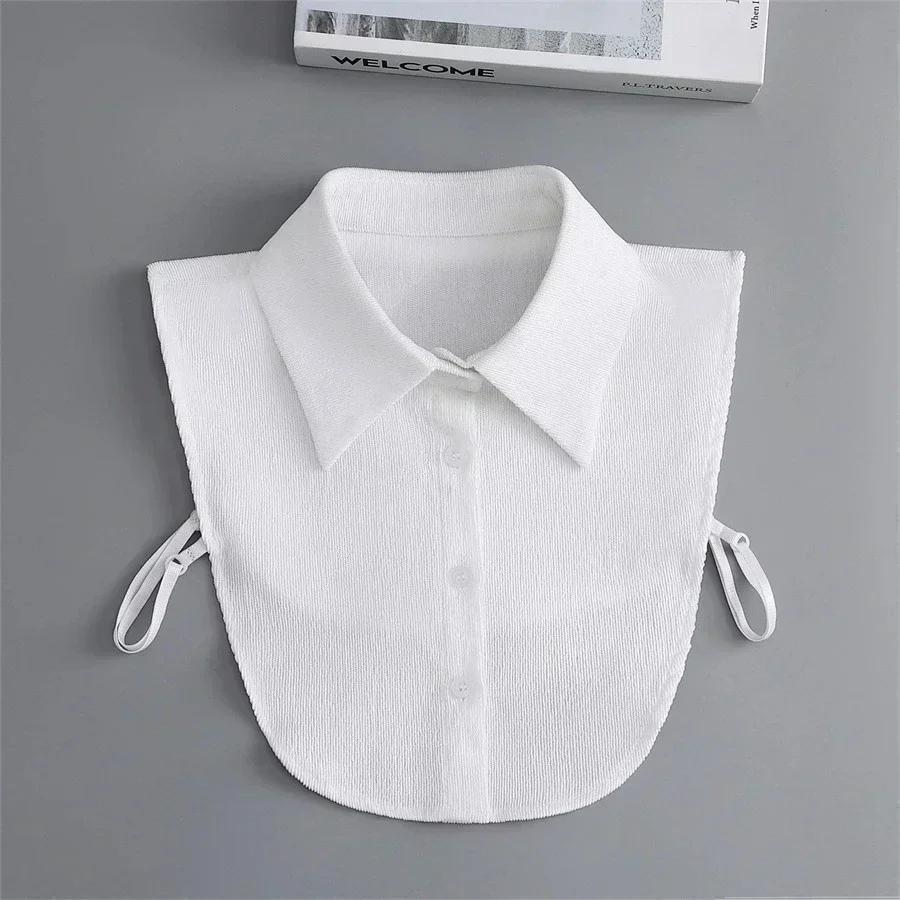 Hollow Lace Chiffon Doll Cotton Fake Collar Blouse Sweater Detachable Shirt Collar False Collar Lapel Women Top Collars Decor