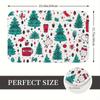 Christmas Joy Non-Slip Doormat- Festive Bell Pattern, Machine Washable Polyester Carpet, Home Decoration