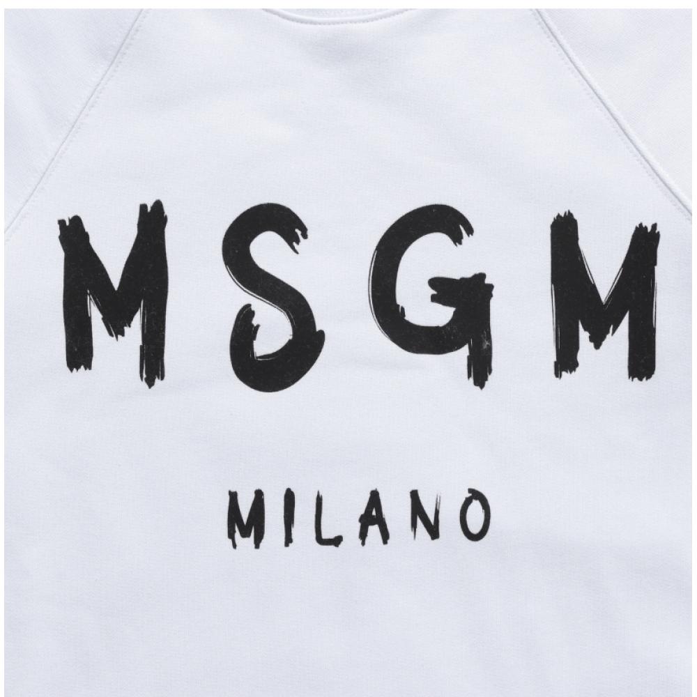MSgm 2000mdm513 200001 01 BruShed Logo Women S SweatShirt
