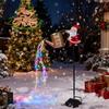 Outdoor Solar Hanging Kettle Light Solar Santa Garden Lights Solar Santa Watering Can Lights For Garden And Pathway Garden Decor