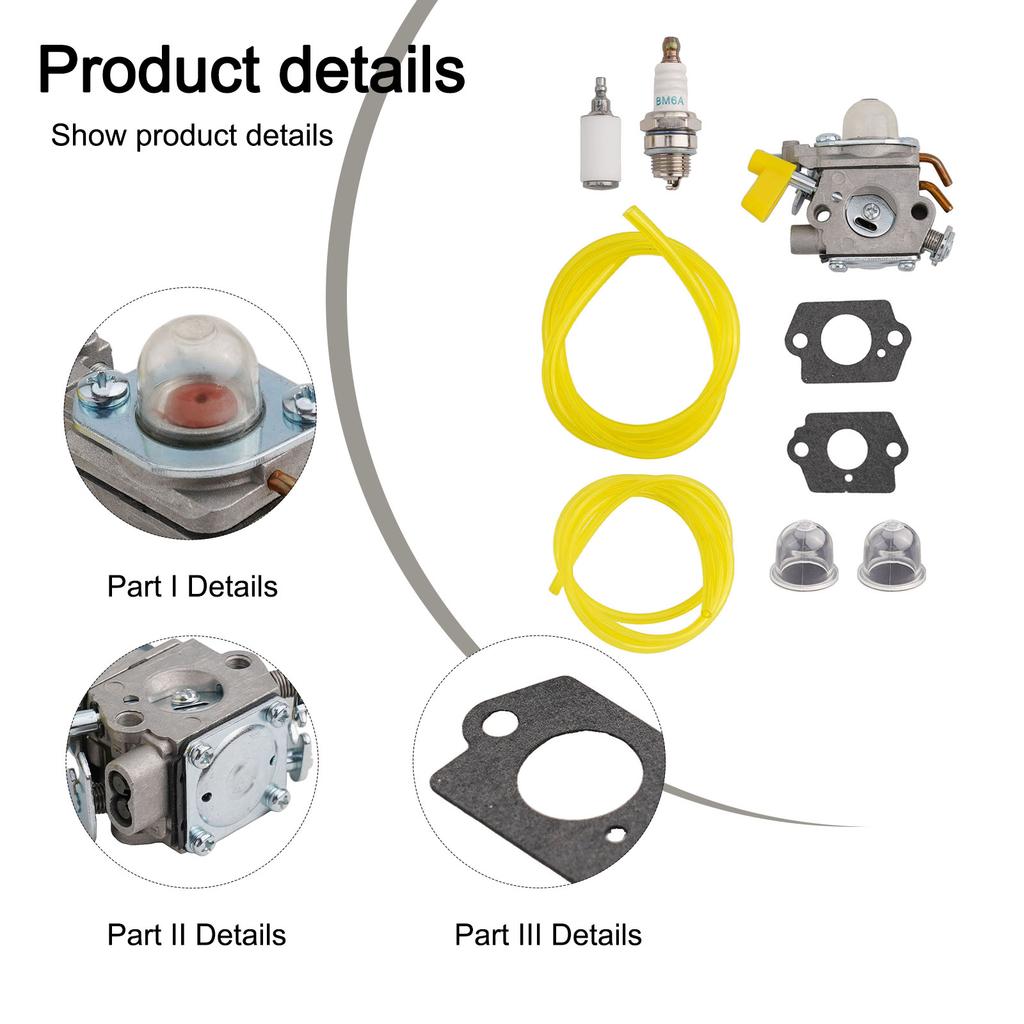 Carburetor Repair Kit for Homelite For RBC30SET RLT30CET RLT26CDS RBC26SES RBC30SBSA RLT30CESA RLT30SESA RHT2660DA ORLT30PRT