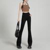 American Micro-flared Jeans Women's Autumn New High-waisted Thin Elastic Small Retro Horseshoe Pants