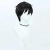 Valorant Yoru Cosplay Wig Short Straight Black M-Like Bangs Anime Comic Con