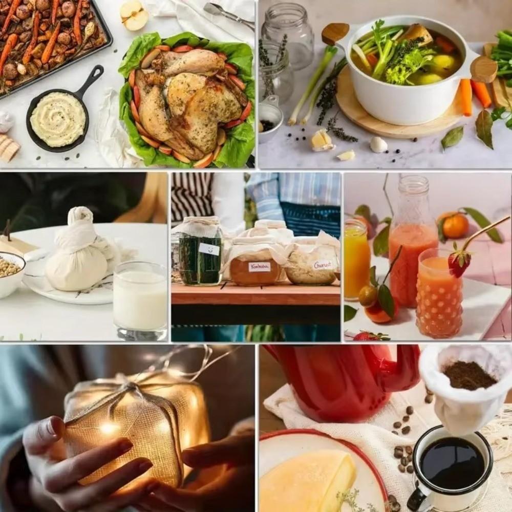 Cotton Cheesecloth Straining Cloth Washable Cheese Making Cloth  Kitchen Food Straining
