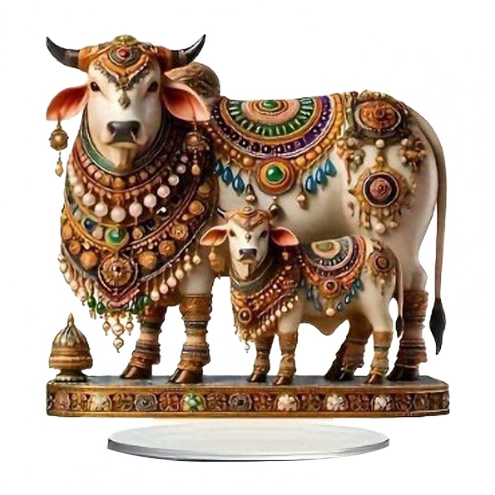 Christmas Nativity Scene Acrylic Tabletop Sign 2D Flat Desktop Display Ornament for Christian Home Shelf Decor