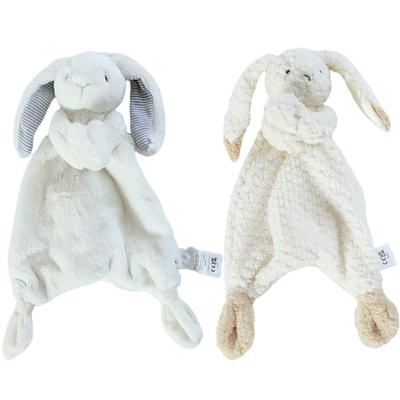 11'' Mood Comforter Bunny Baby Teething Toy Soft Animal for Doll Room Decoration Mood Appease Toy for Infant Crib Orname
