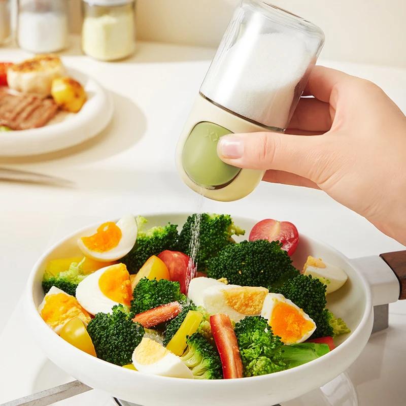 Tuzluk 0.5G Ölçüm Şekeri Çalkalayıcı Kavanoz Baharat Düzenleyici Tuz Tankı Şeker Şişesi Mutfak Düzenleyici ve Saklama Kabı