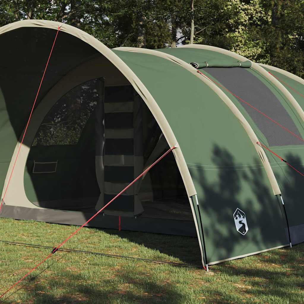 8 Person Tunnel Tent with Roof Green 710 x 460 x 245 cm