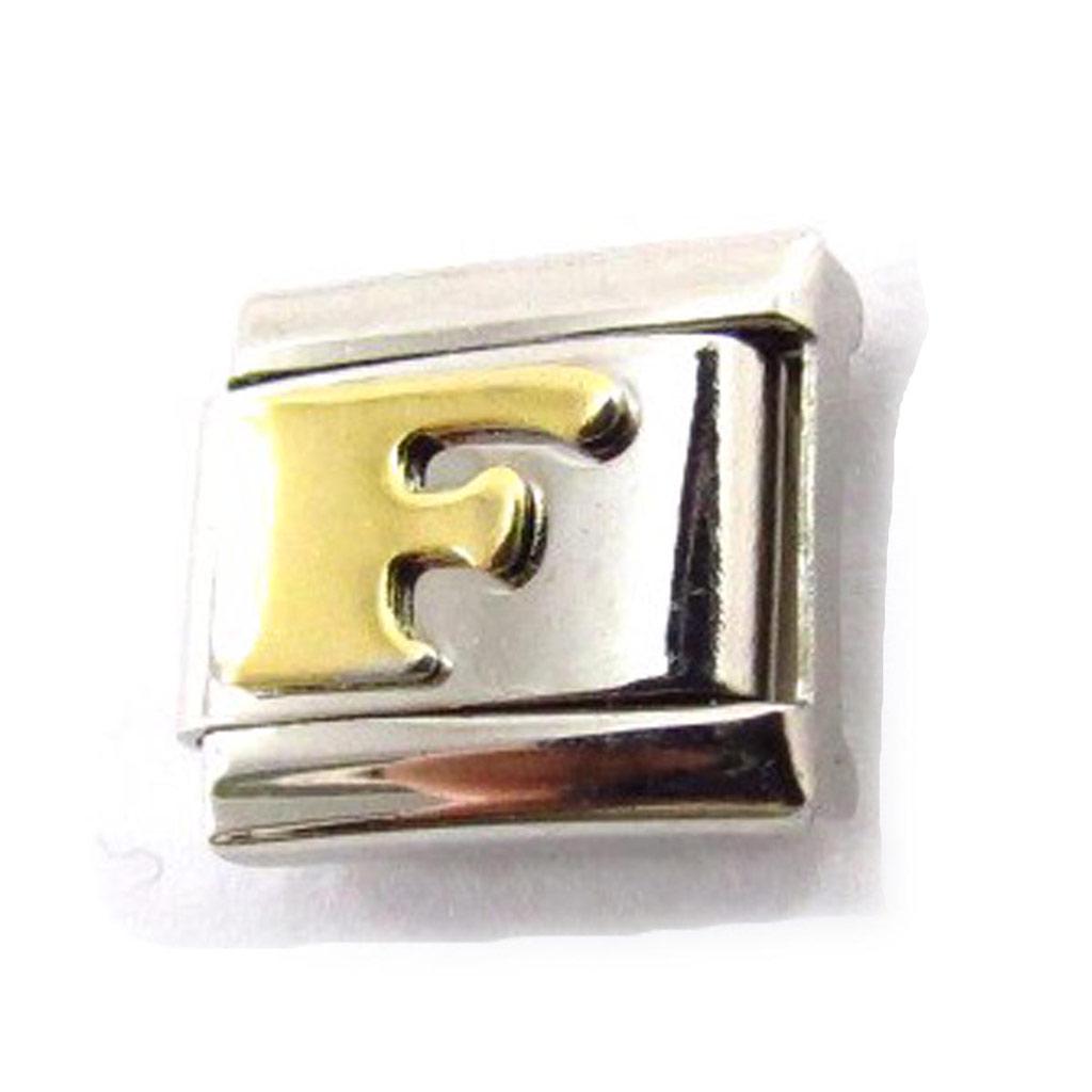 Les Trésors De Lily [C6020] - Maille 'Lettre F' Doré