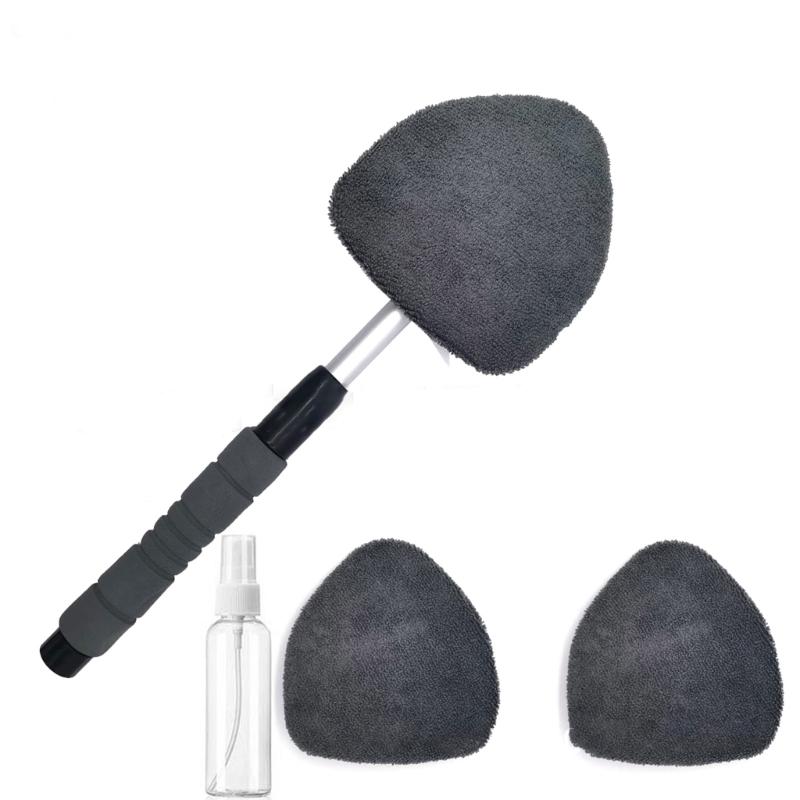 

Автомобильная швабра для мытья лобового стекла, средство для очистки запотевания, моющееся полотенце серый