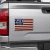 250th Anniversary Flag Metal Emblem Patriotic Red Blue White Auto Badge 1776-2026 America