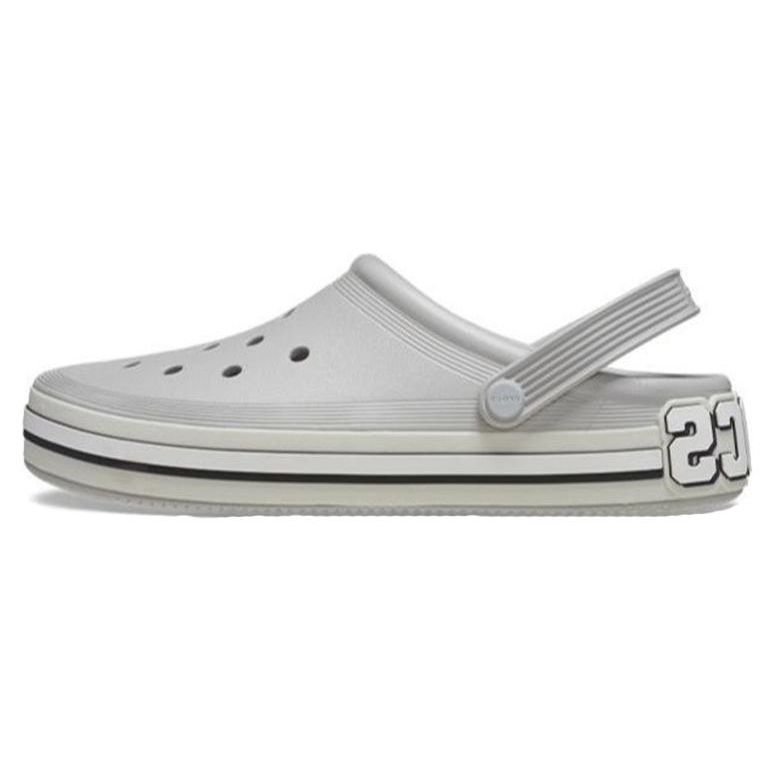 Crocs Eva Non-Slip Durable Clogs 3Cm Unisex Footwear Gray 209651-1FT 38-39