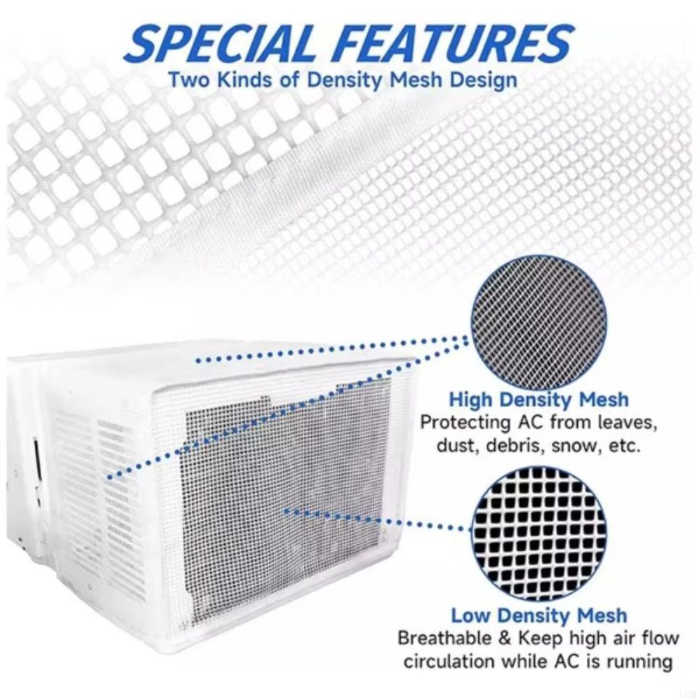 Mesh Ac Unit Cover U-Shaped Window Air Conditioner Cover All Season