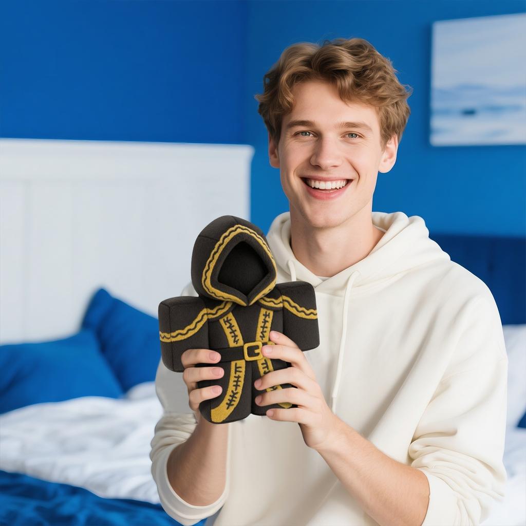 Dětská hadrová panenka roztomilá plyšová panenka jako dárek v kresleném stylu