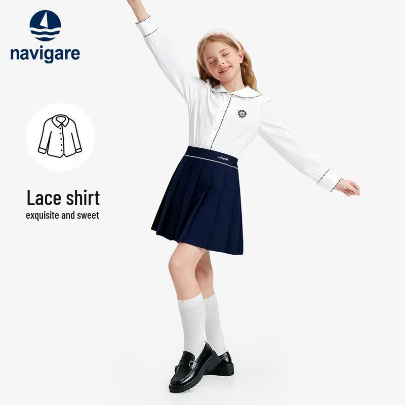 Navigare Girls' Autumn Lapel Shirt