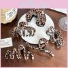Leopard Trendy Print Mixed Material Hair Claw Clip Perfect For Everyday Use