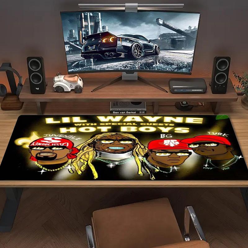 Lil Wayne Color Mouse Pad Large Gaming Table Cushion Non-slip Laptop Tablet Big Mousepad XXL Mat Mini PC Playmat With Lock Edge