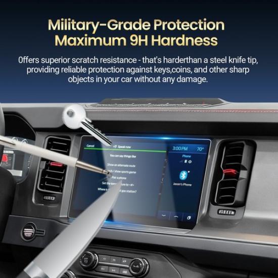 RUIYA Car Touch Screen Protector Tempered Glass 12-in For 2021-2026 Ford Bronco