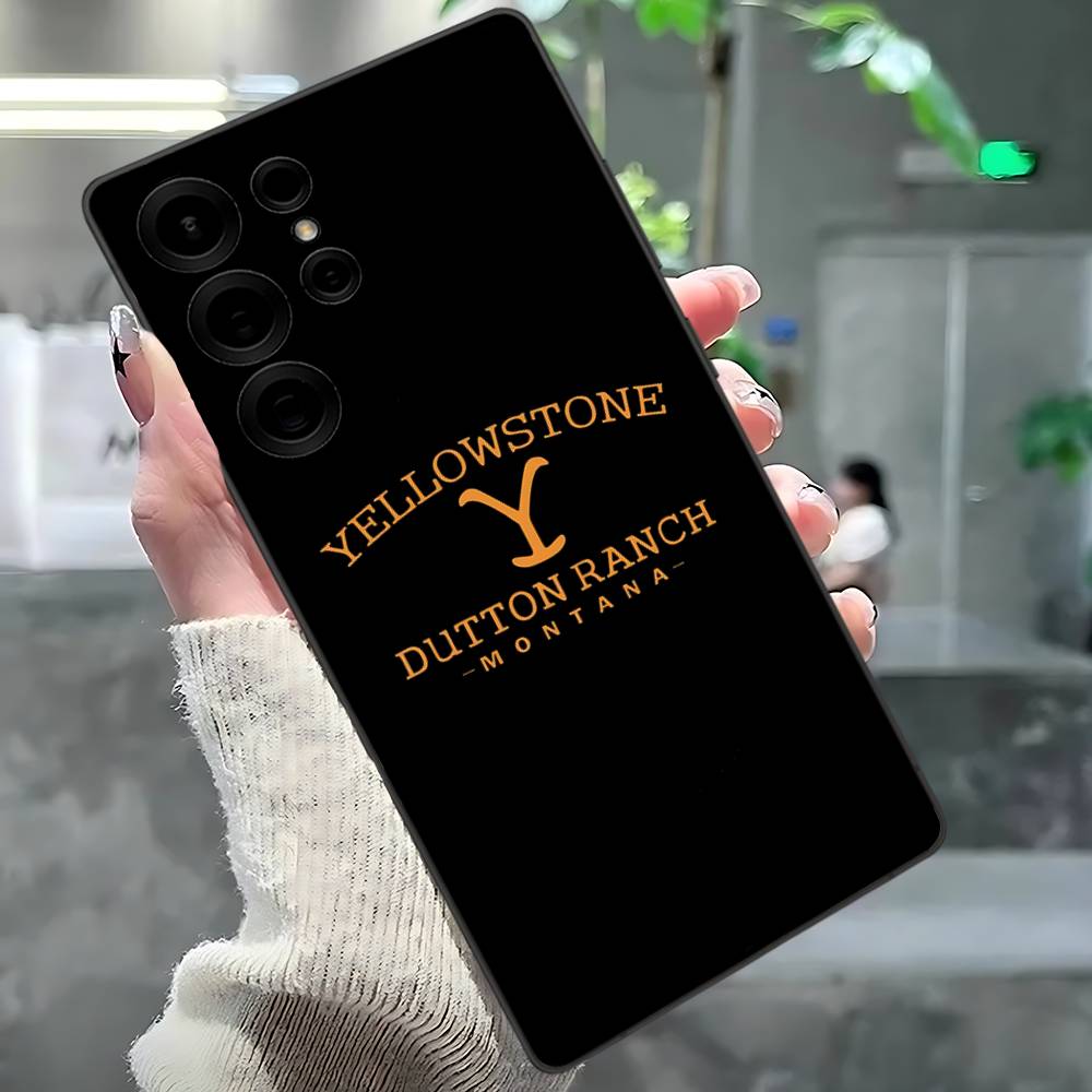 Y-Yellowstone Logo Phone Case For Samsung S 24 Fe 25 Ultra Plus 20 Lite 21 30 22 23 24 22 Ultra 5G Fundas