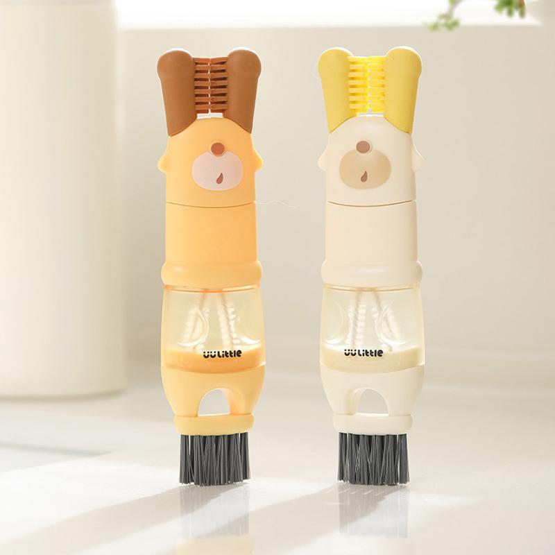 Five-In-One Cup Lid Brush Water Cup Brush Multi-Function Gap Brush Gap Cleaning Special Cup Brush Cleaning Bottle Artifact