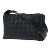 Bottega Veneta Adjustable Strap Calfskin Shoulder Bag Women Shoulder Bag Black 609692V3US28984