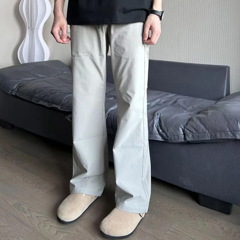 Herren Y2K Frühling Sommer Jogging Kordelzug Freizeithose Sweatpants Schnelltrocknend Baggy Weites Bein Trainingshose Hose Für Männer Streetwear High Street