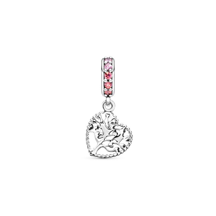 Pandora Heart Tree Charm Unisex Charm 796592CZSMX Silver,F
