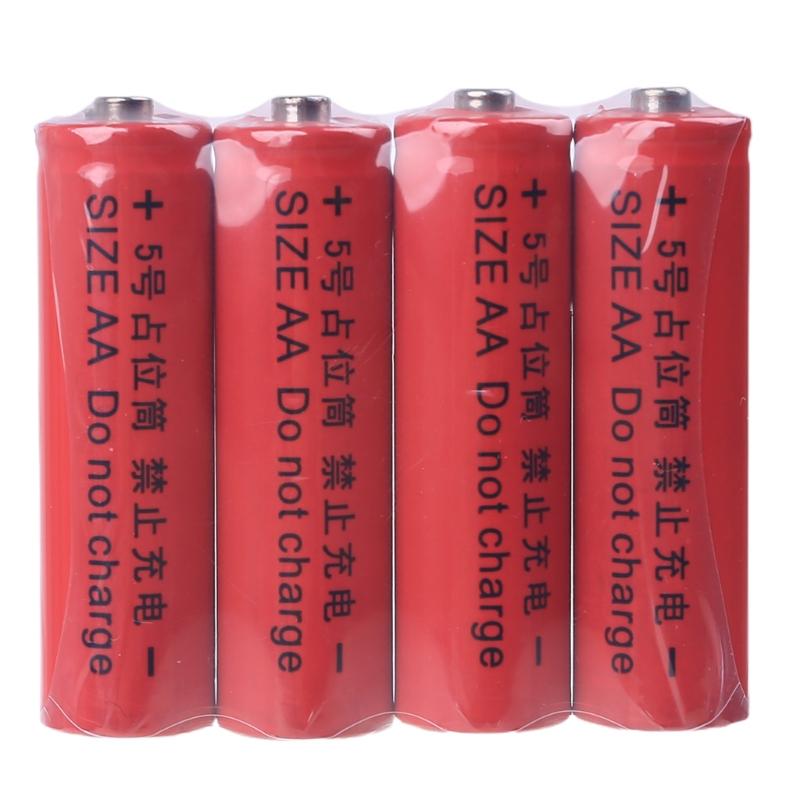 No Power AA 14500 Dummy Fake Battery Setup for Shell Placeholder Cylinder Conductor for AA Battery Eliminator Accessorie