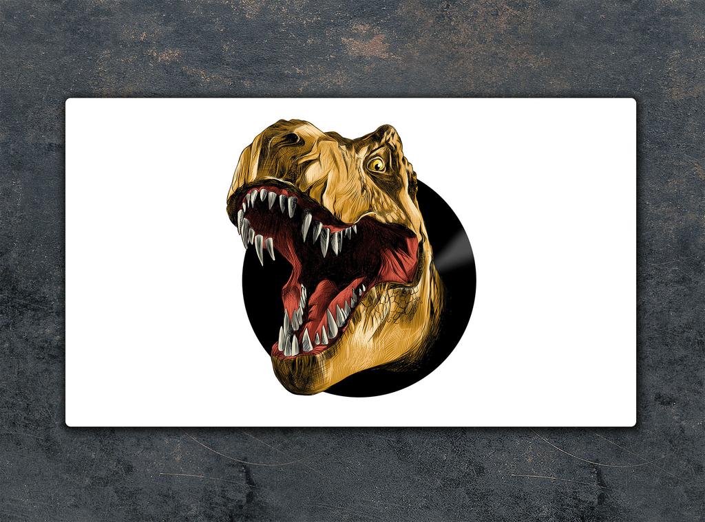 SZKLANA DESKA DO KROJENIA 52x30 DINOZAUR