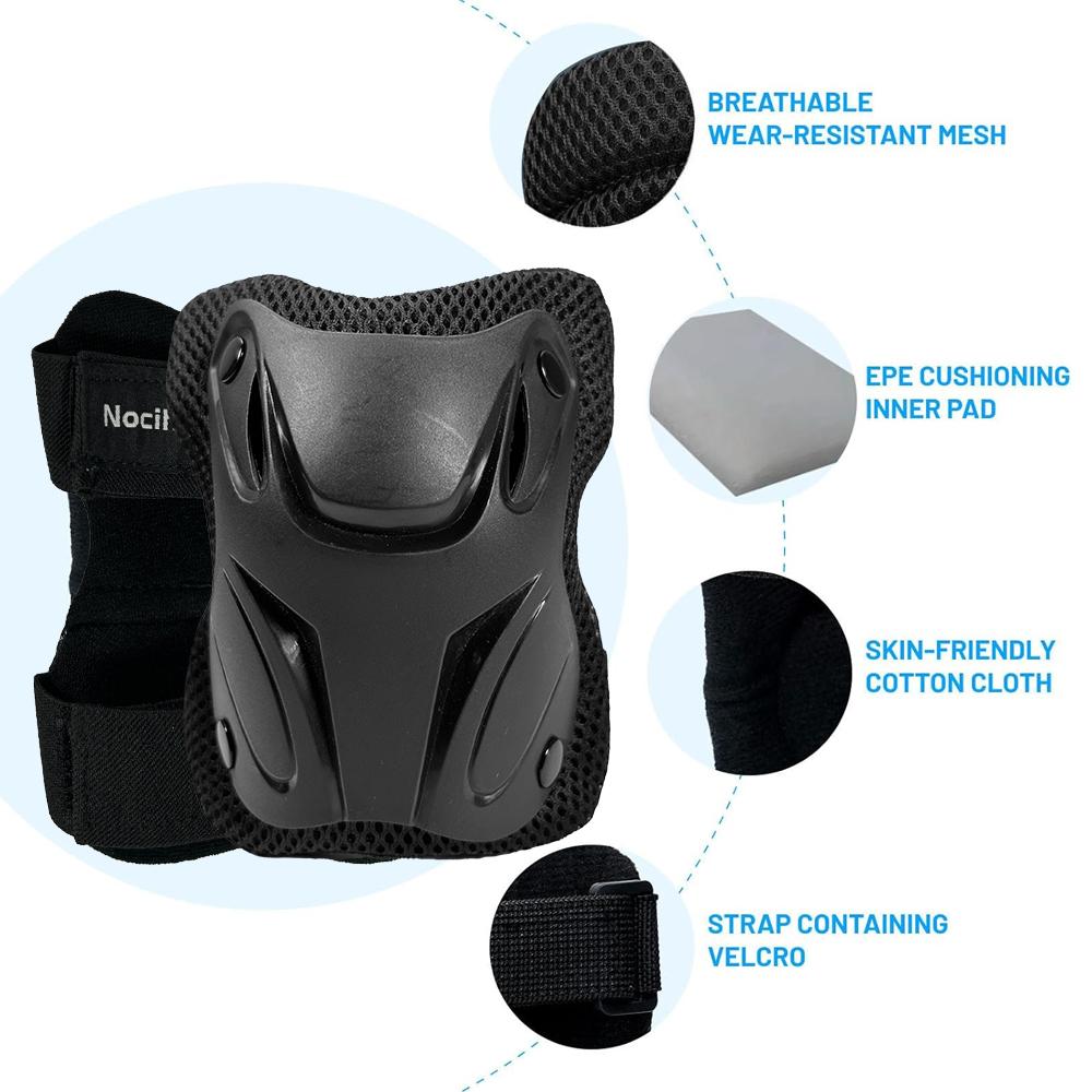 6 In 1 Kids Protective Gear Set With Knee Pads Elbow Pads And Wrist Guards Ideal For Girls Boys Skating Skateboard Scooter Bike