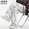 JEEP SPIRIT Men's Trendy Loose Wide-Leg Casual Pants
