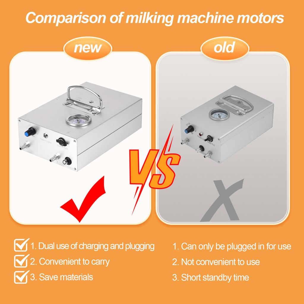 Pulsație Plug In Mașină de Muls Electrică Accesoriu Pompă de Vid pentru Măgar Oaie Vacă Cal nou Consumabile Animale de Fermă