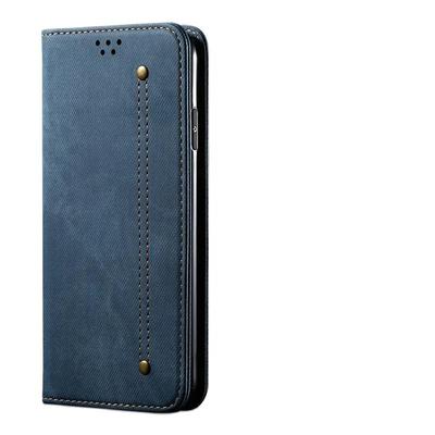Flip Phone Cover Cases For Samsung Galaxy S25 S24 S23 S22 S21 S20 Fe S10 Plus Ultra Luxury Denim Pu Leather Wallet Case