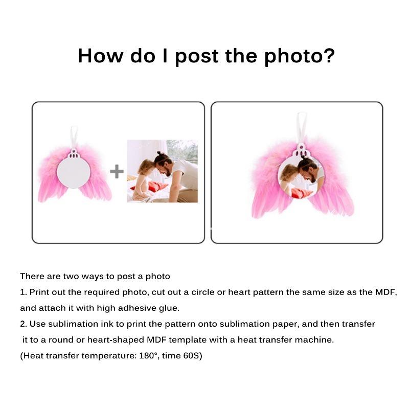 24x White Angel Wings Christmas Feather Baubles XMAS Tree Hanging Ornament Decor