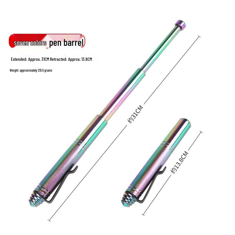 Тактический раскладной телескопический фонарь-дубинка