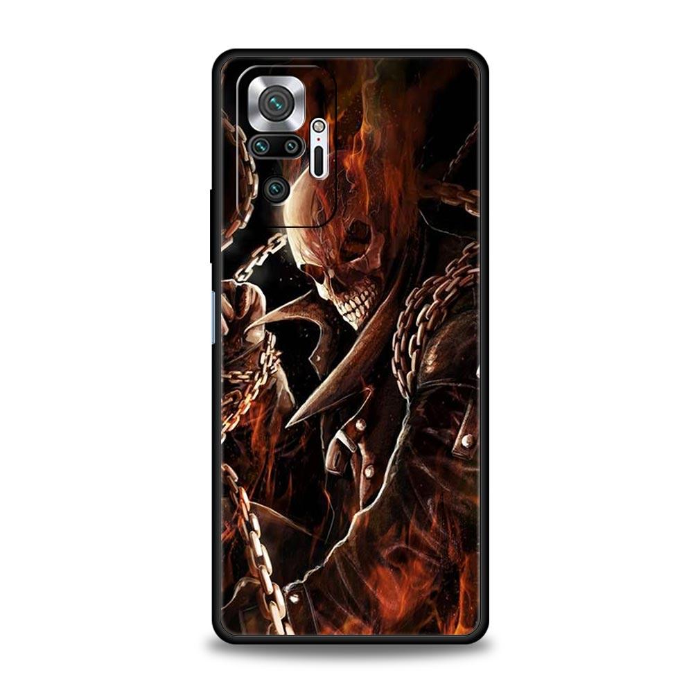 Skull Skeleton Grim Reaper Fashion Phone Case For Xiaomi Redmi Note 15 14 13 12 4G 10 11 Pro Plus 5G 14C 13C 12C 10C Soft Cover