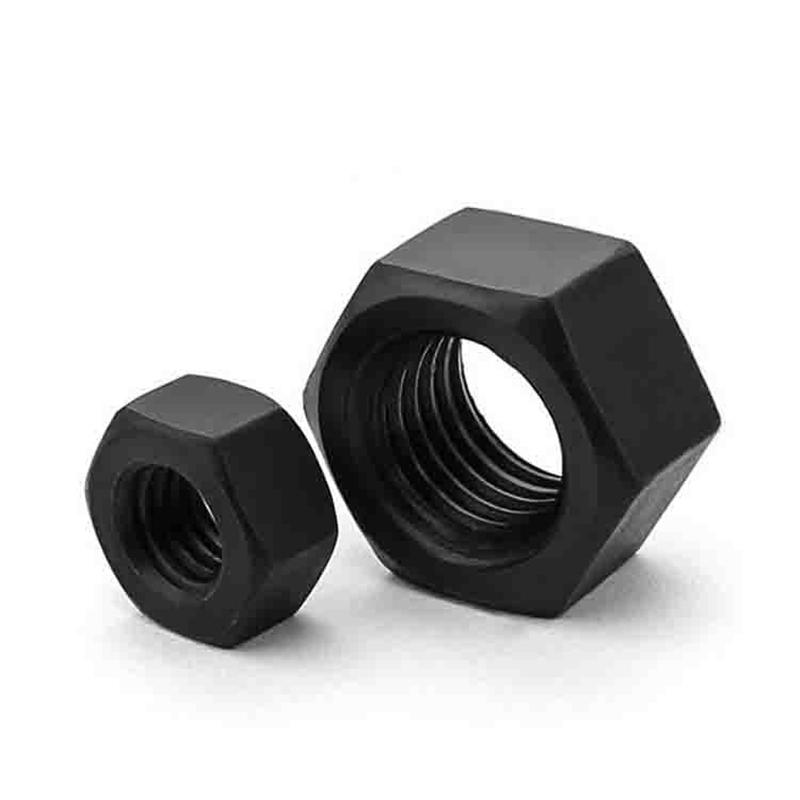 M2 M2.5 M3 M4 M5 M6 M8-M30 Czarna stal węglowa klasa 8 Wysokiej wytrzymałości nakrętka sześciokątna Wysokiej wytrzymałości nakrętka kołpakowa Nakrętka sześciokątna