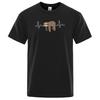 Sloth Resting On Tummy Printing Unisexs T Shirts Crewneck Soft TShirts Comfortable S3XL Tee Shirts Oversized Casual TShirt Unisex