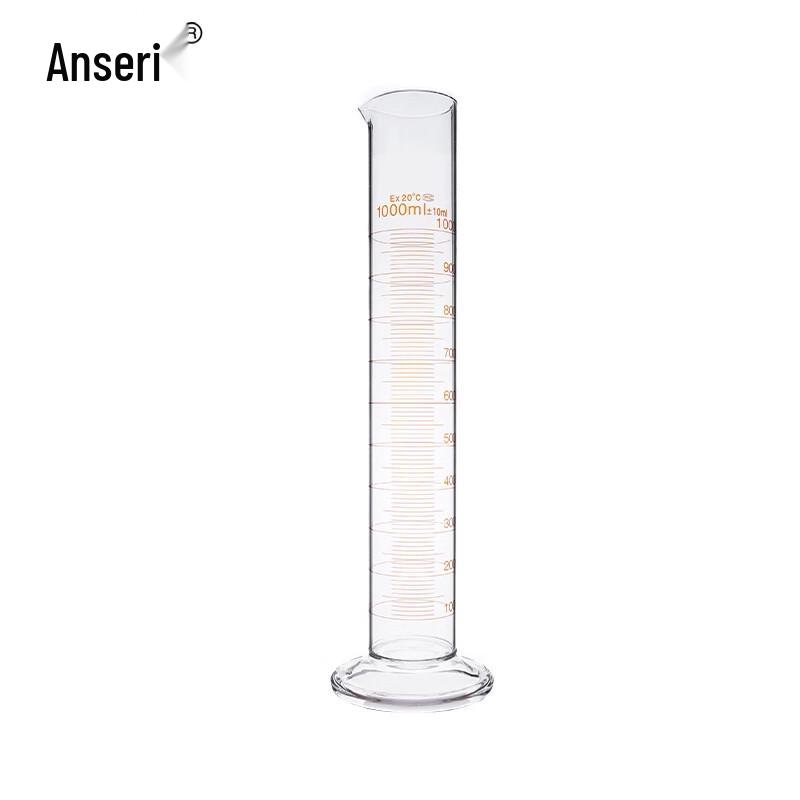 AssayRite 1000ml High Borosilicate Glass Measuring Cylinder, 2-Pack