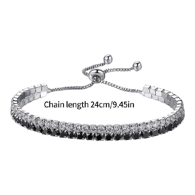 Elegant Zircon Bracelet Simple Bracelet Double Layer Fashionable Jewelry Perfect for Easy Adjustment and Versatile Wear