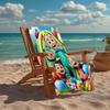 Ultra-Soft Beach Towel with Cocomelon Theme,Ideal for Pool - Camping, Diving - Perfect Travel Essential, Vibrant Beach Towel.