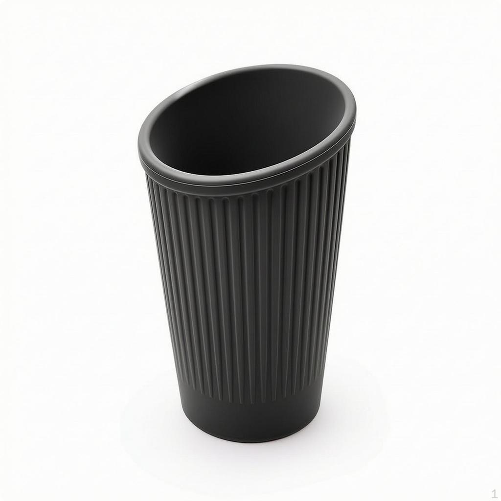 Sauce Cup Ribbed Dipping Tapered Salad Dressing Container for Picnic, Desk, Car Orange