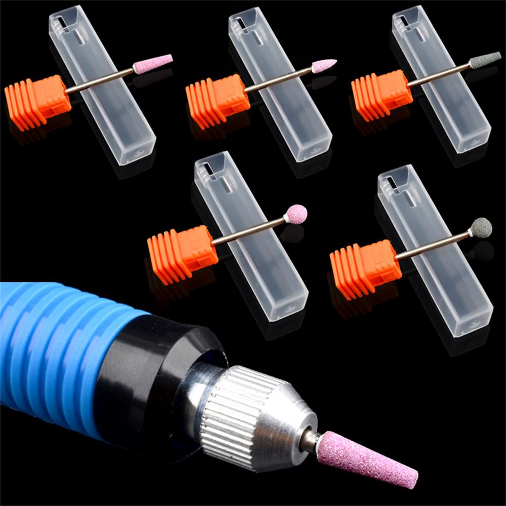 

Fashion Beauty Ceramic Stone Nail Drill Bits Polishing Cuticle Cleaner Manicure Tools